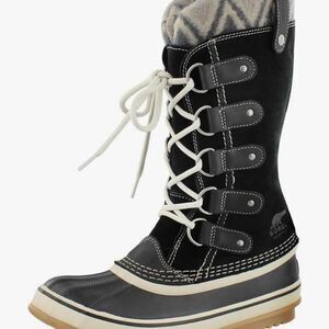 SOREL WOMEN'S JOAN OF ARCTIC KNIT Black Boots size 7.5 Gently Used or‎ nwot